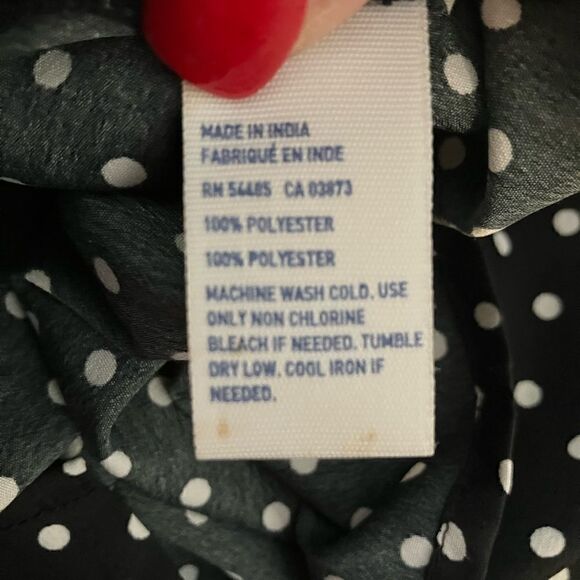Black White Polka Dot Top Sz Small American Eagle - Picture 6 of 10